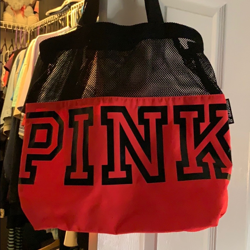 Pink tote bag